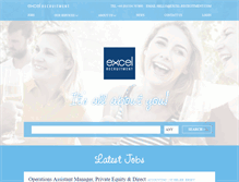 Tablet Screenshot of excel-recruitment.com